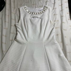White rehearsal dinner dress